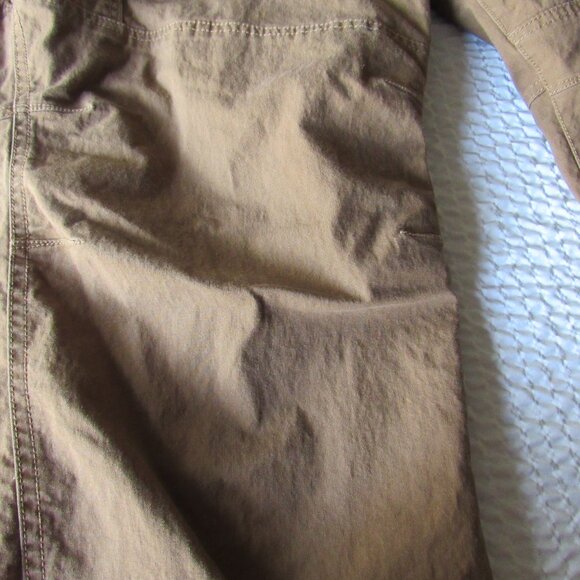 Brown Fleece Lined Pants Stretch Insulated 40 LL Bean Pants Men 40x29 Vintage - Picture 4 of 16